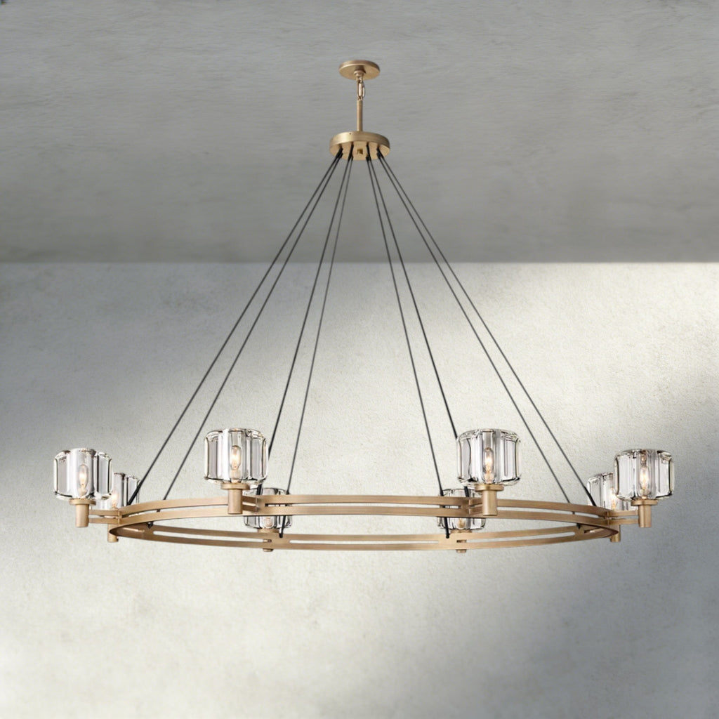 Damuet Round Chandelier 36", 48", 60" - fovolighting