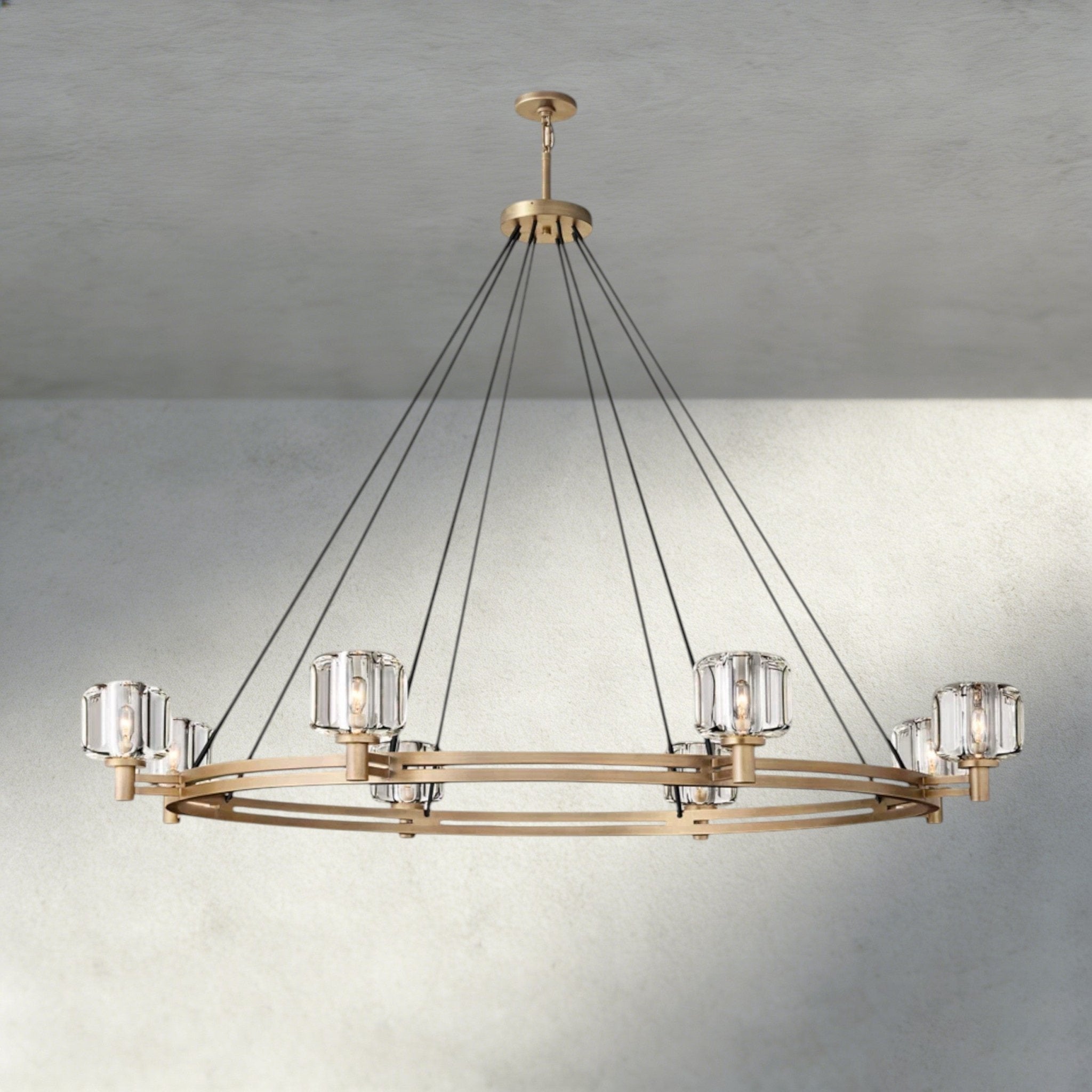 Damuet Round Chandelier 36", 48", 60" - fovolighting