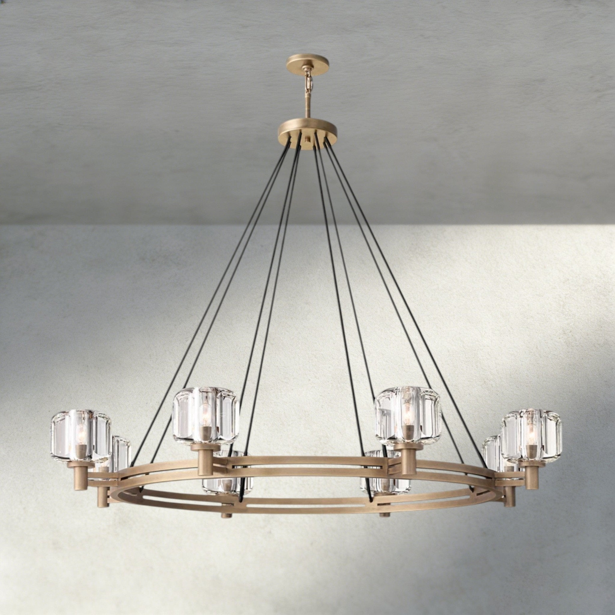 Damuet Round Chandelier 36", 48", 60" - fovolighting