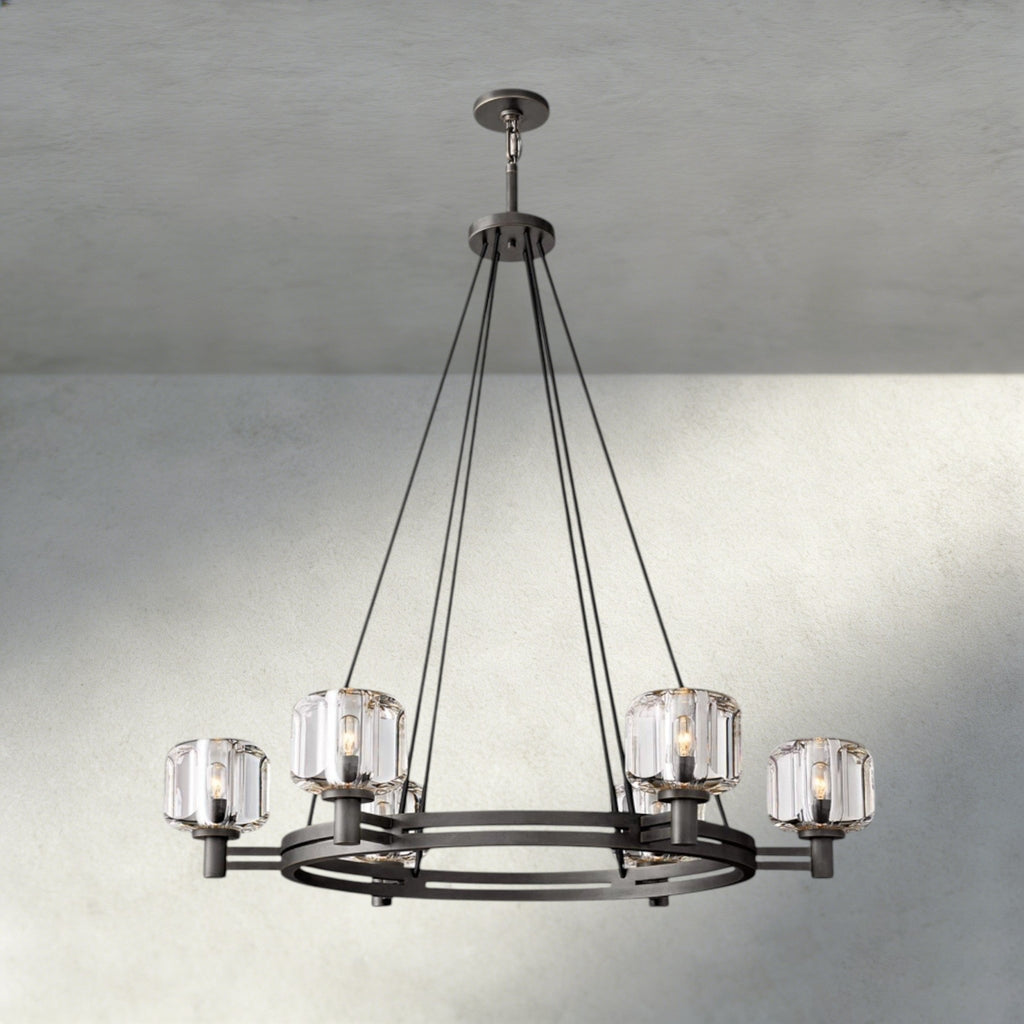Damuet Round Chandelier 36", 48", 60" - fovolighting