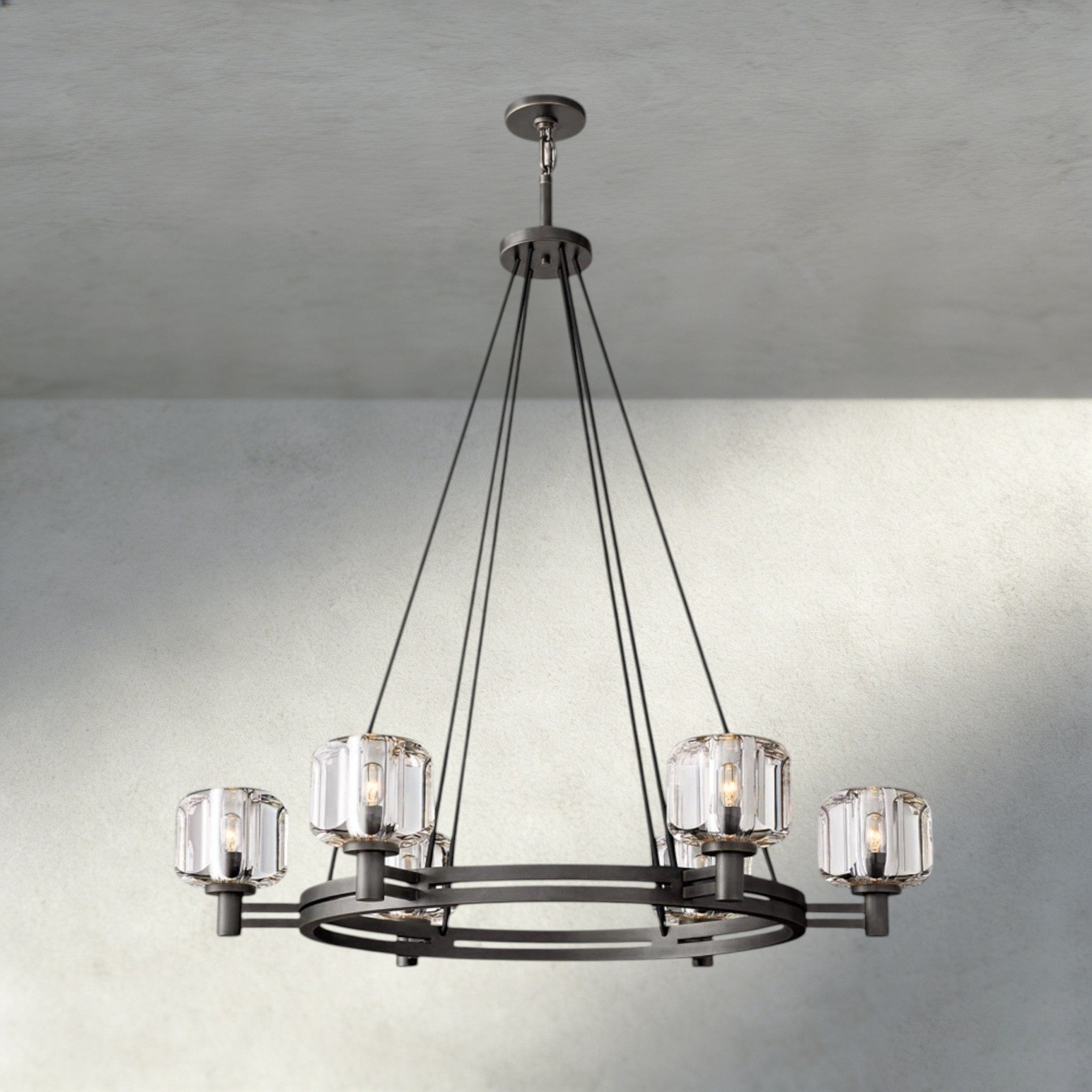 Damuet Round Chandelier 36", 48", 60" - fovolighting
