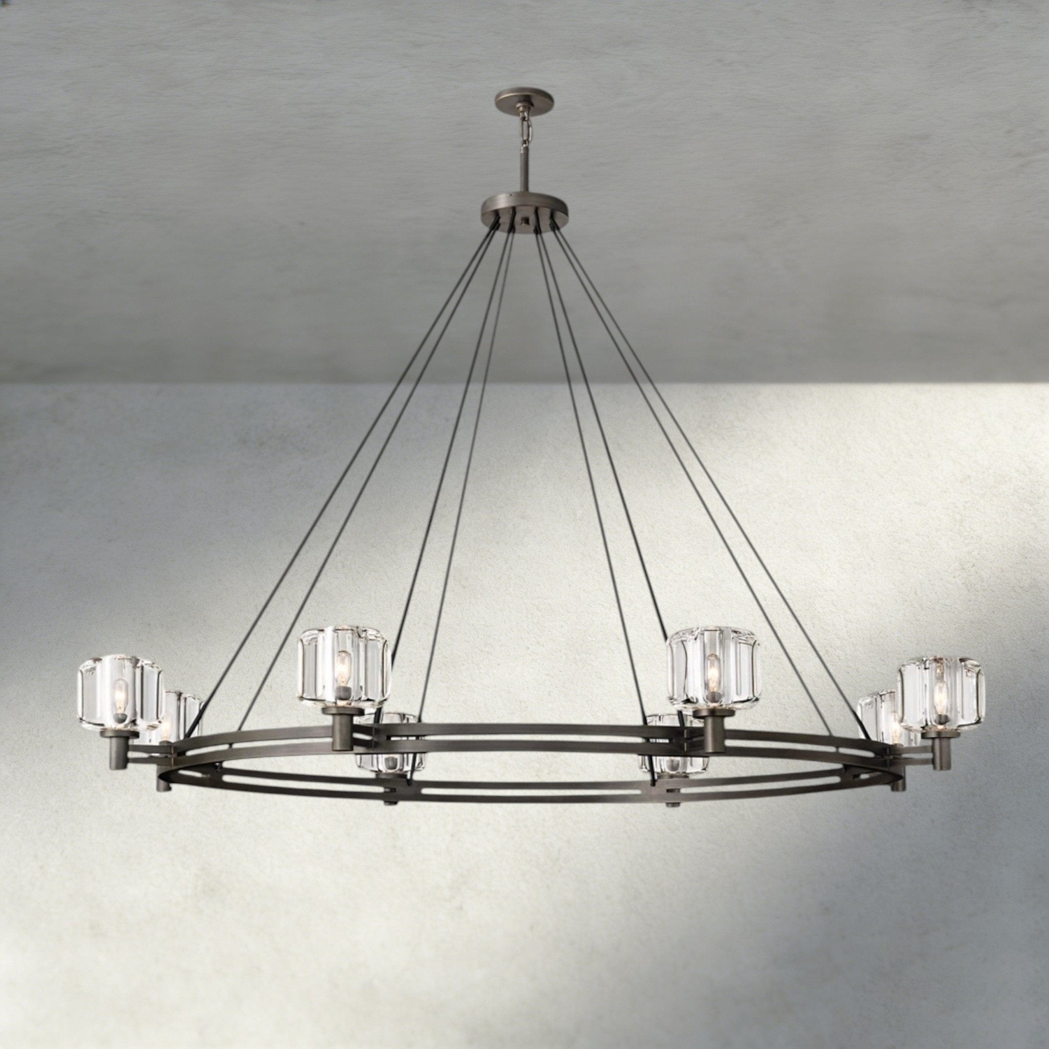 Damuet Round Chandelier 36", 48", 60" - fovolighting