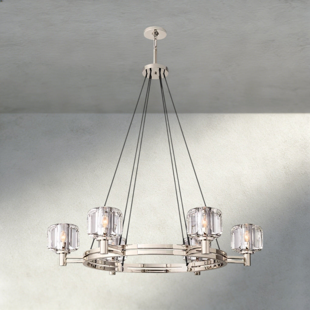 Damuet Round Chandelier 36", 48", 60" - fovolighting