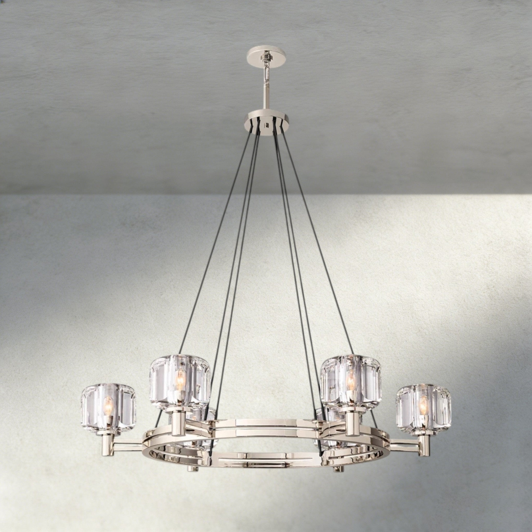 Damuet Round Chandelier 36", 48", 60" - fovolighting