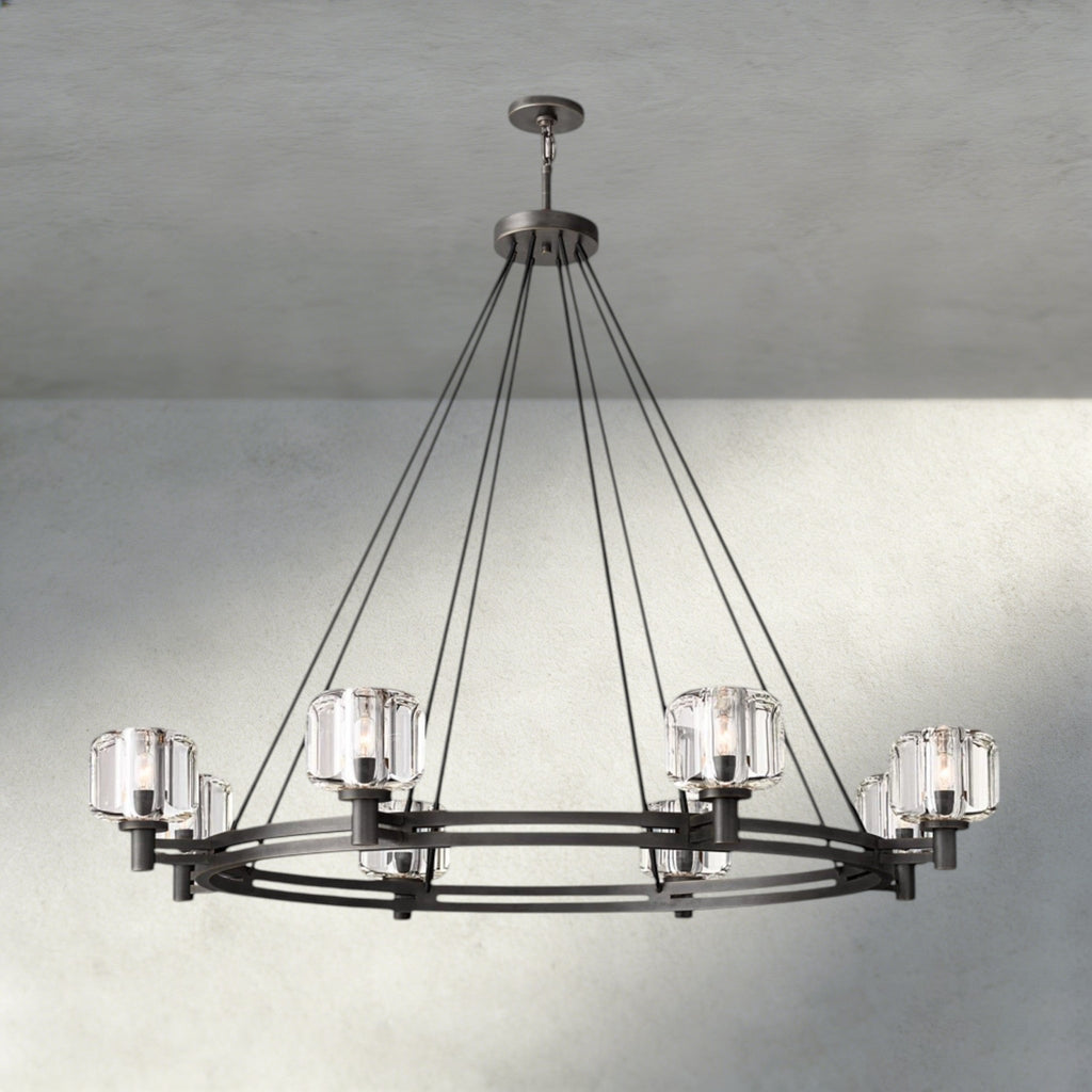 Damuet Round Chandelier 36", 48", 60" - fovolighting