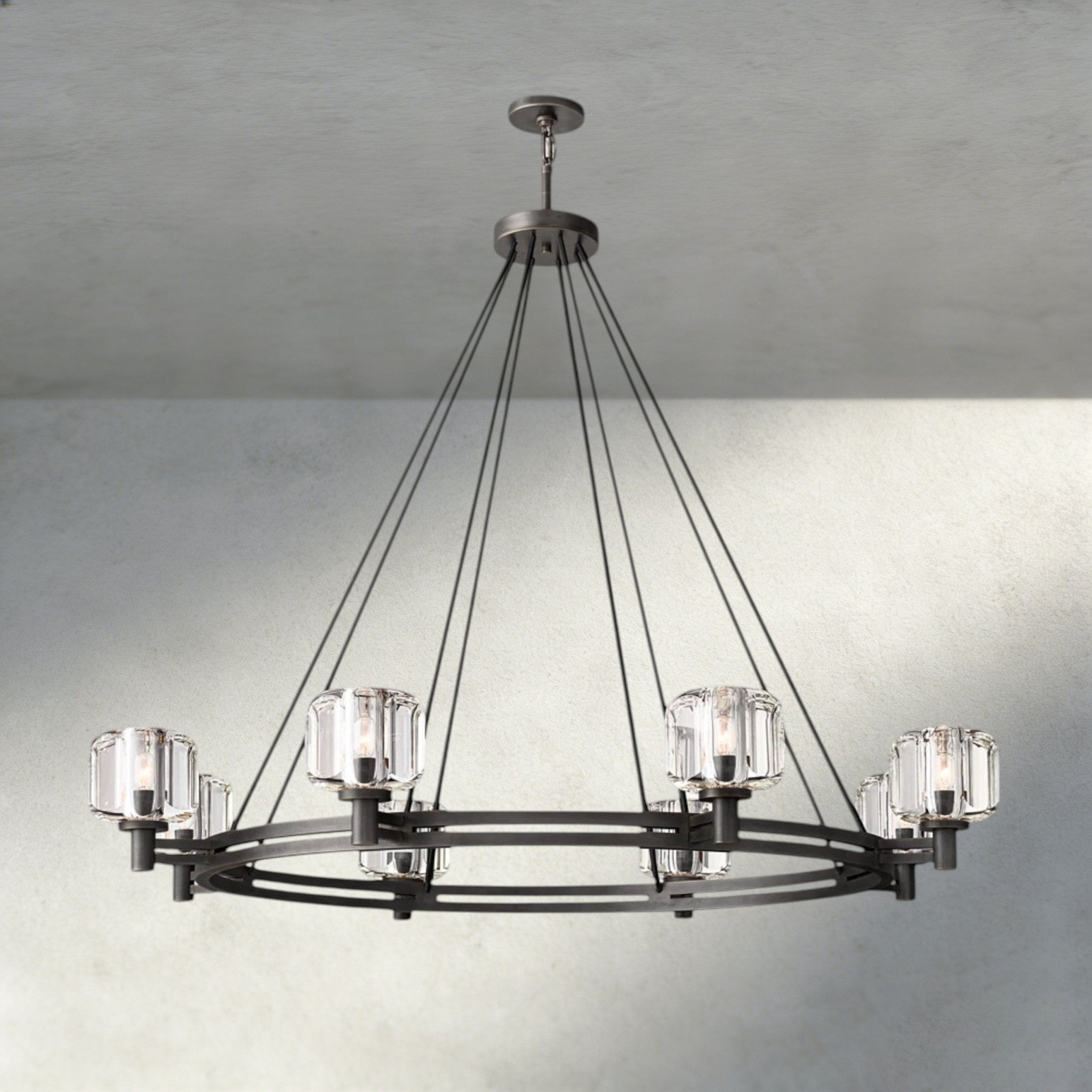 Damuet Round Chandelier 36", 48", 60" - fovolighting