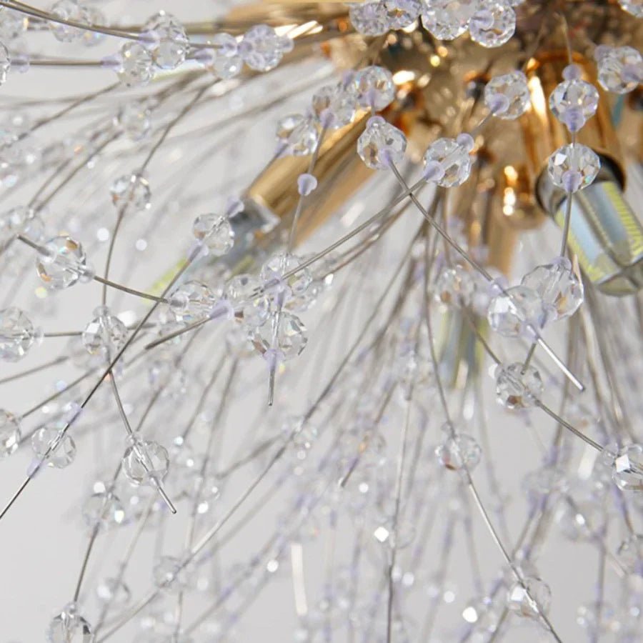 Dandelion Crystal Globe Chandelier - fovolighting