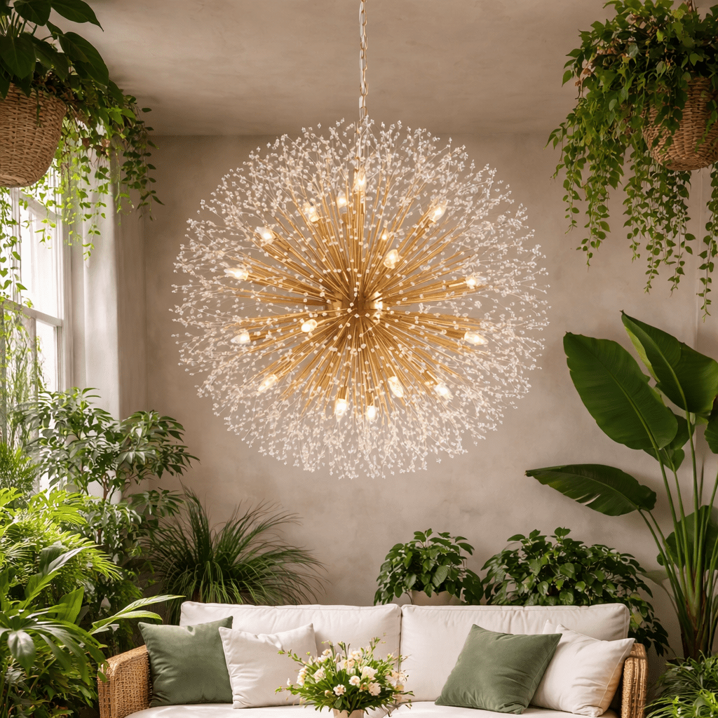 Dandelion Round Chandelier - fovolighting