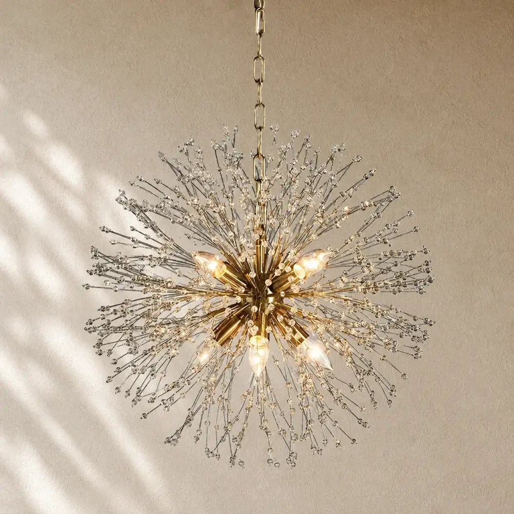 Dandelionni Round Chandelier - 22’’ / Brass