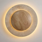 Dario Travertine & Oak Wall Sconce - fovolighting