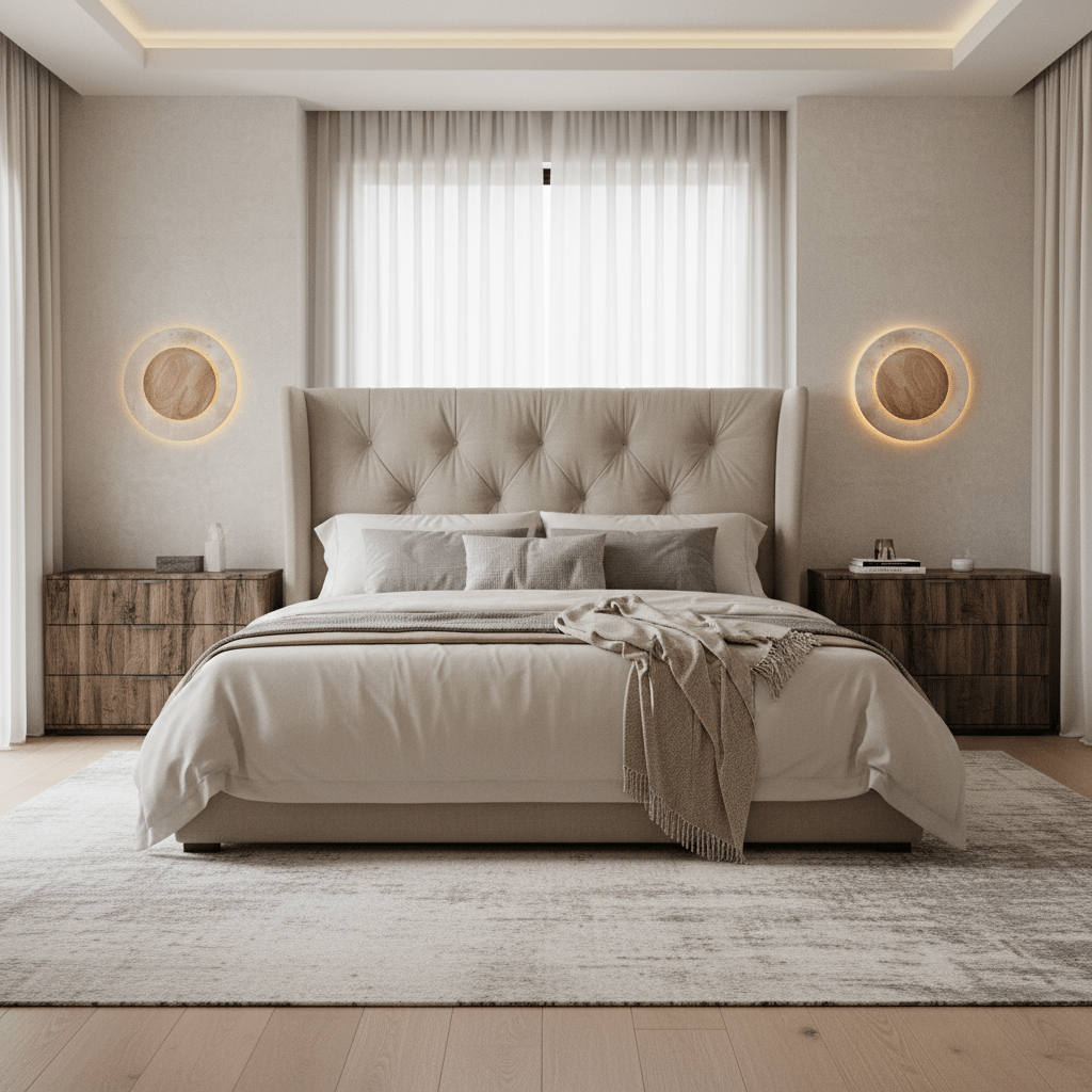 Dario Travertine & Oak Wall Sconce - fovolighting