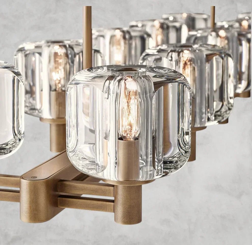 Delmare Double Linear Chandelier 54“ - fovolighting