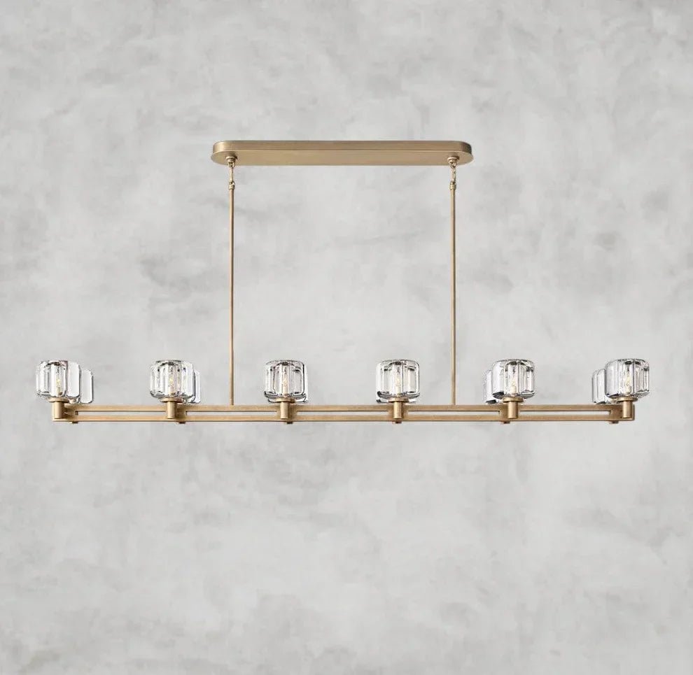 Delmare Double Linear Chandelier 72“ - fovolighting