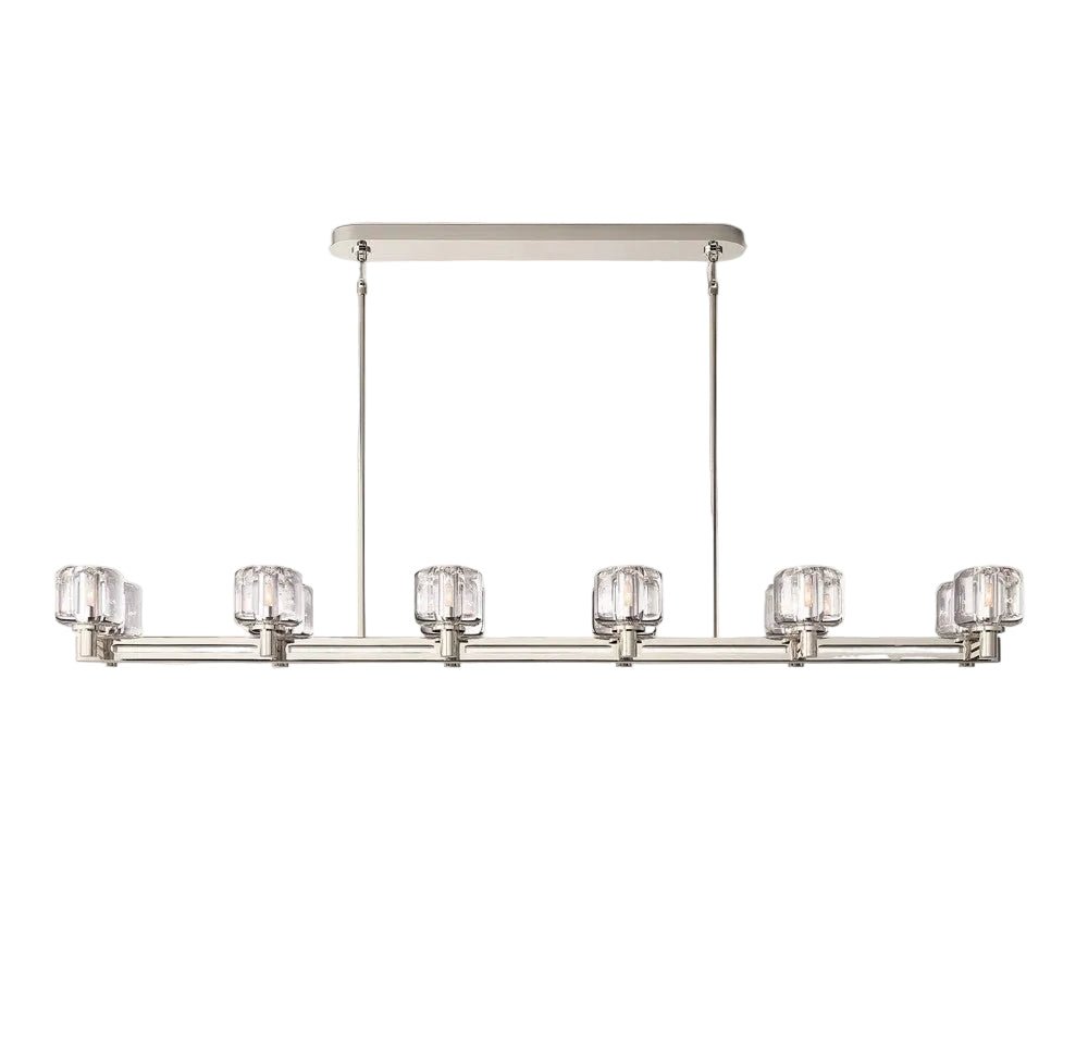 Delmare Double Linear Chandelier 72“ - fovolighting