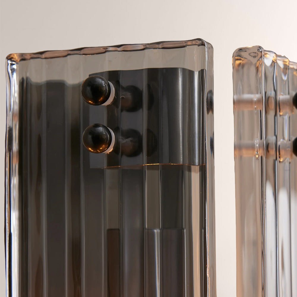 Delsia Fluted Glass Wall Sconce - fovolighting