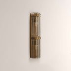 Delsia Fluted Glass Wall Sconce - fovolighting