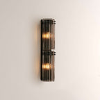 Delsia Fluted Glass Wall Sconce - fovolighting