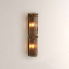 Delsia Fluted Glass Wall Sconce - fovolighting