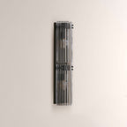 Delsia Fluted Glass Wall Sconce - fovolighting