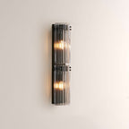 Delsia Fluted Glass Wall Sconce - fovolighting