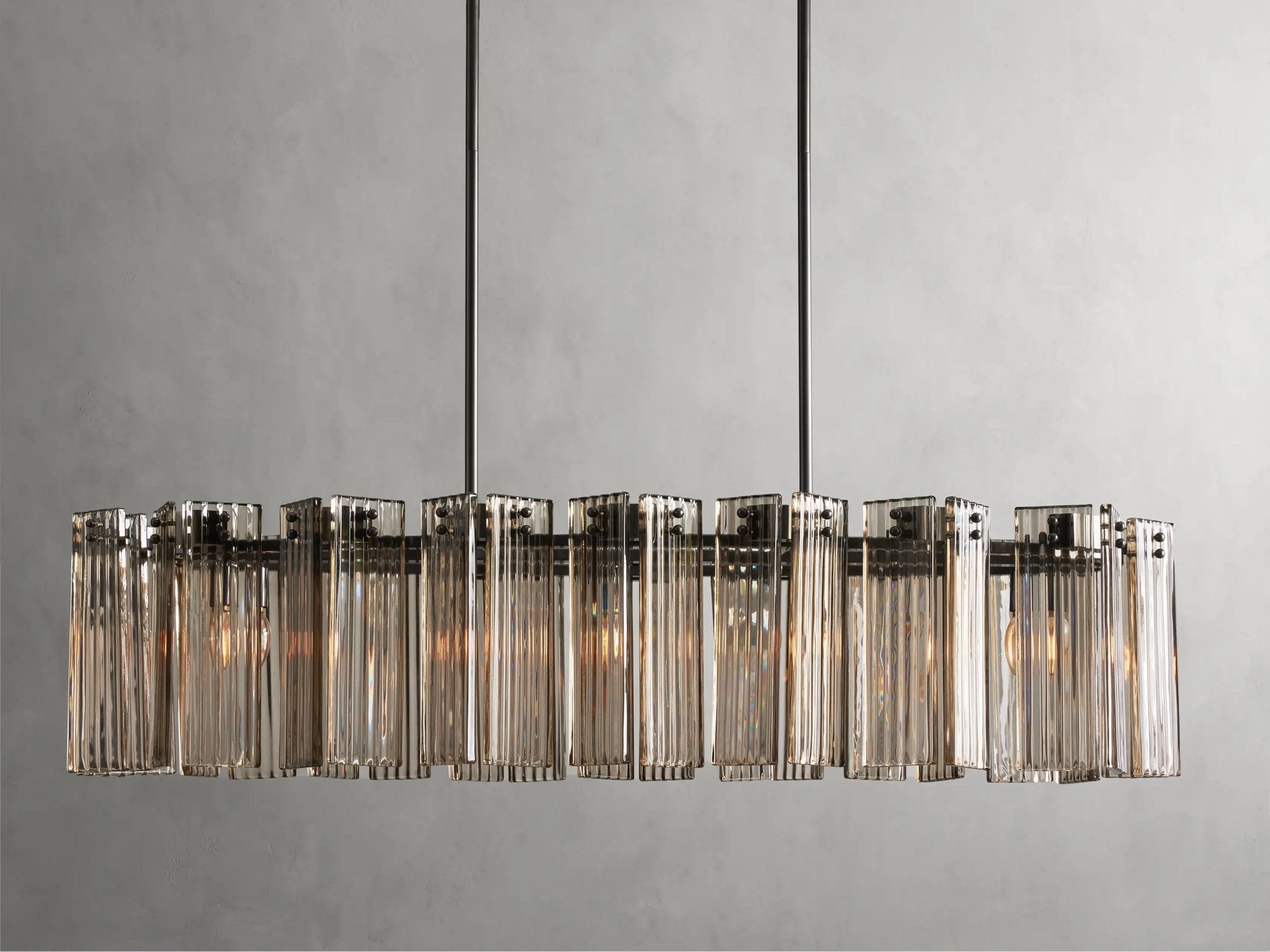 Delsie Oval Chandelier 51''63''72'' - fovolighting