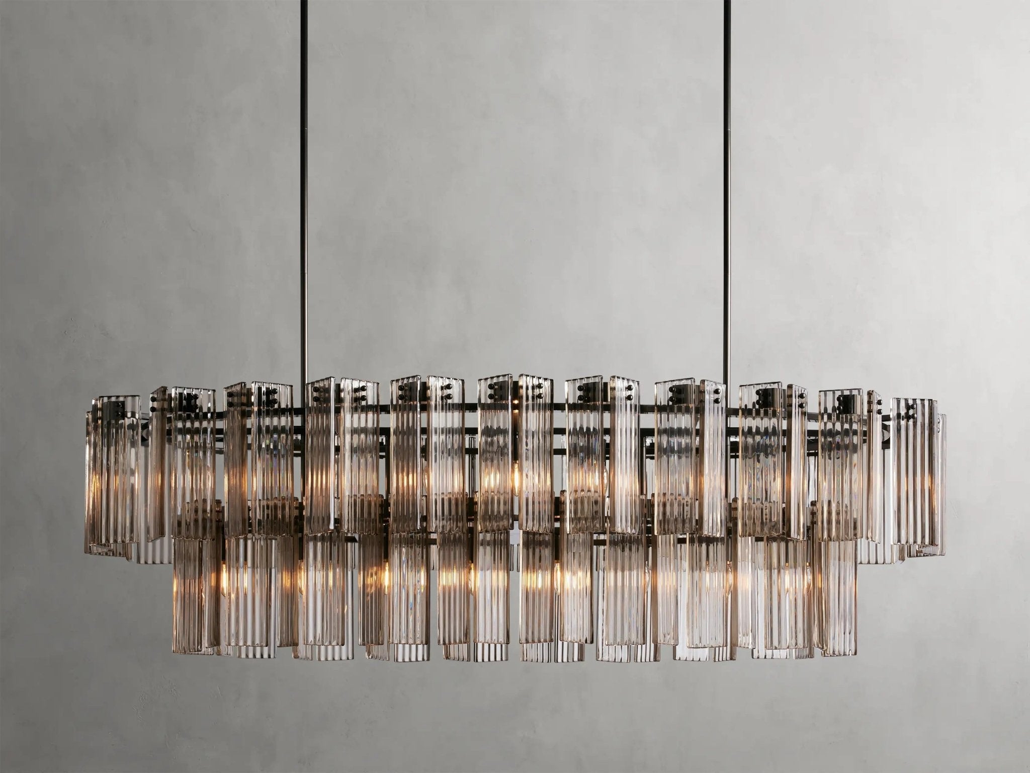Delsie Oval Chandelier 51''63''72'' - fovolighting