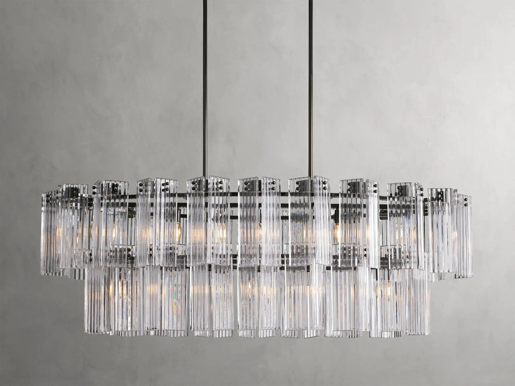 Delsie Oval Chandelier 51''63''72'' - fovolighting