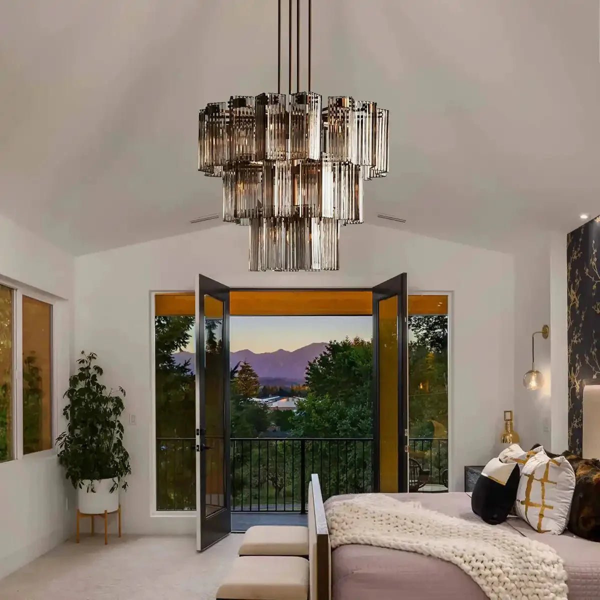 Delsie Round Chandelier 38''48''60'' - fovolighting