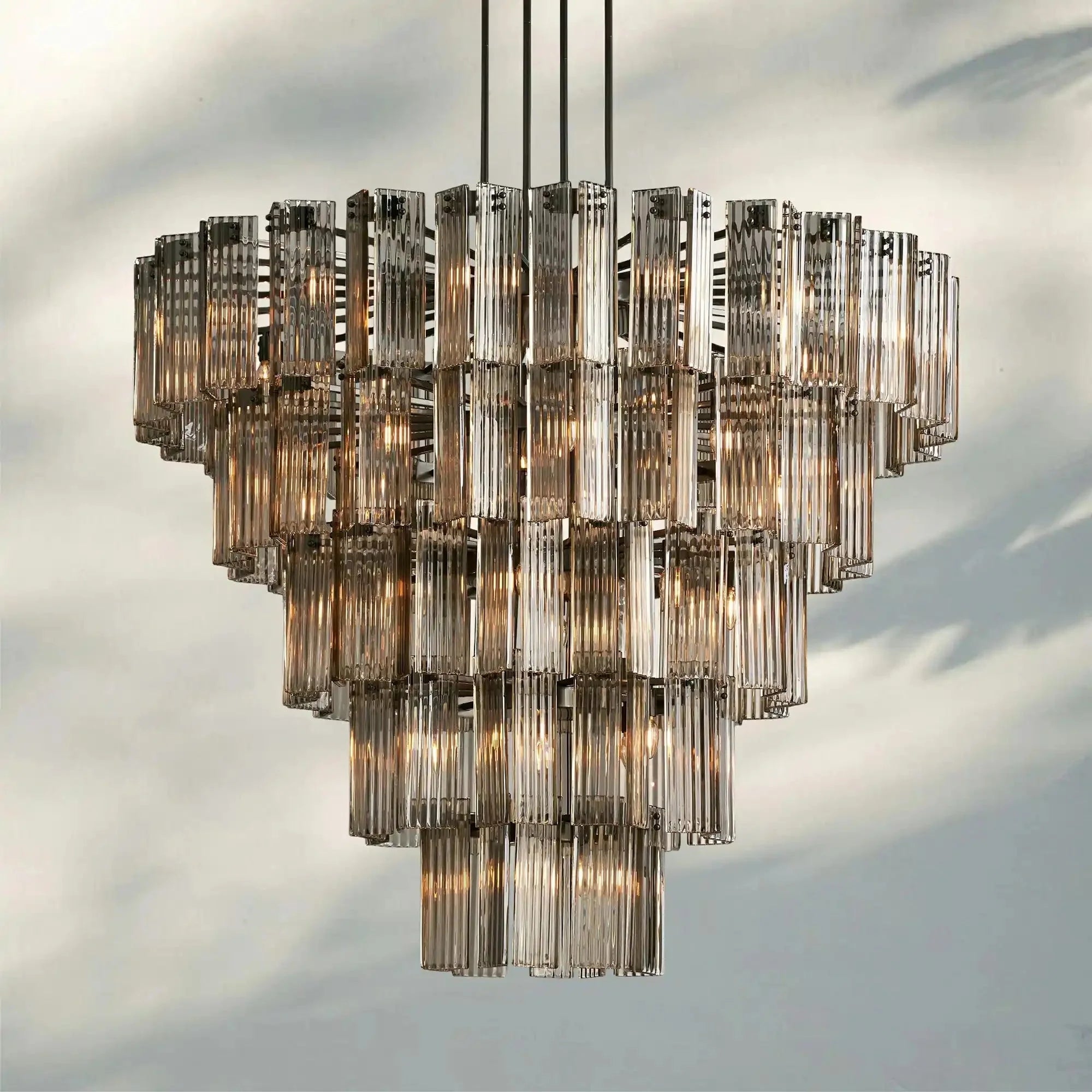 Delsie Round Chandelier 38''48''60'' - fovolighting