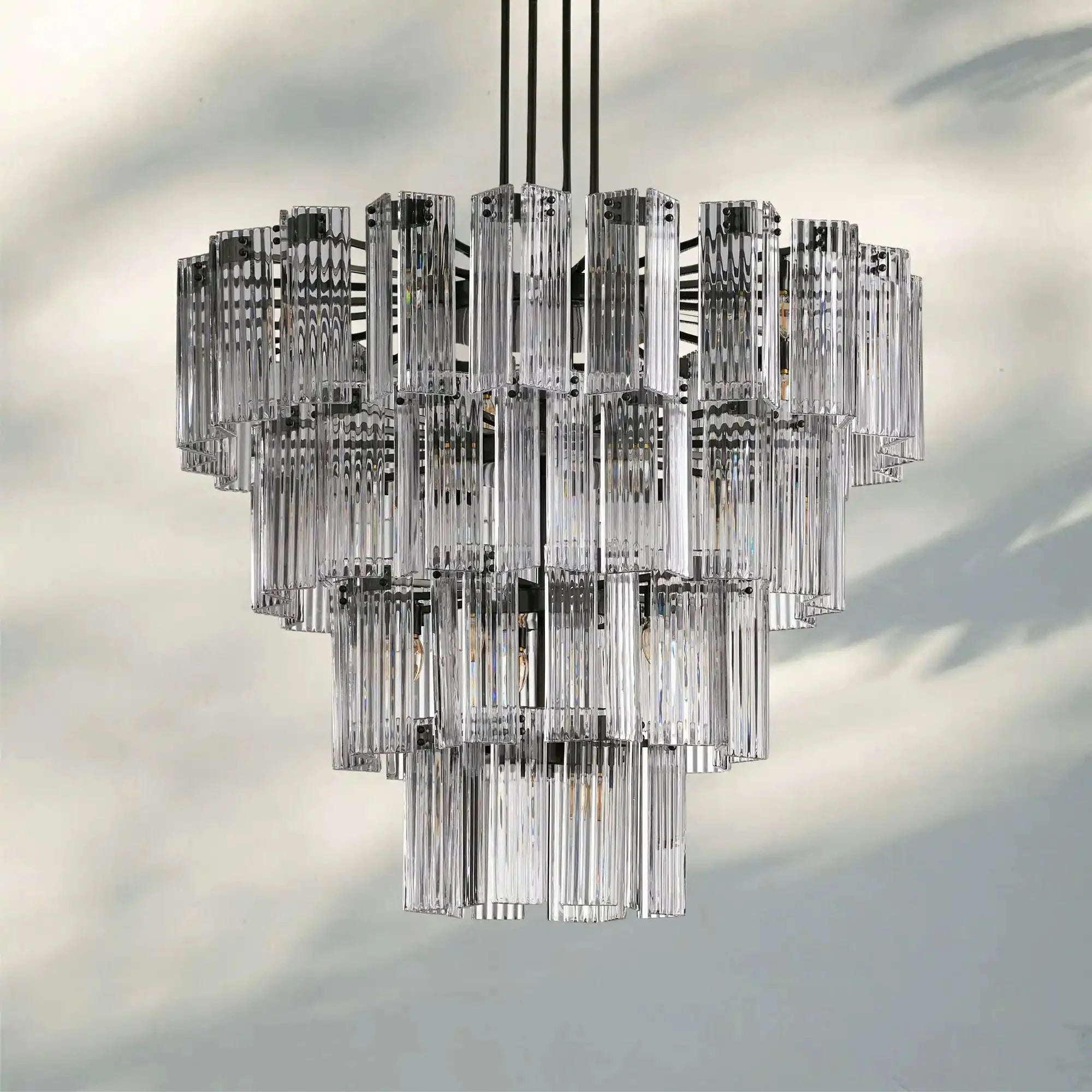 Delsie Round Chandelier 38''48''60'' - fovolighting