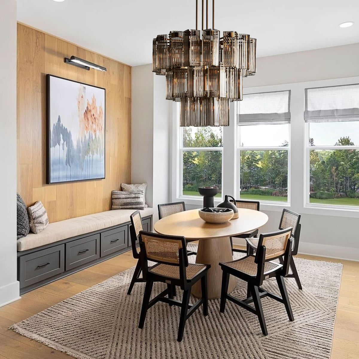 Delsie Round Chandelier 38''48''60'' - fovolighting