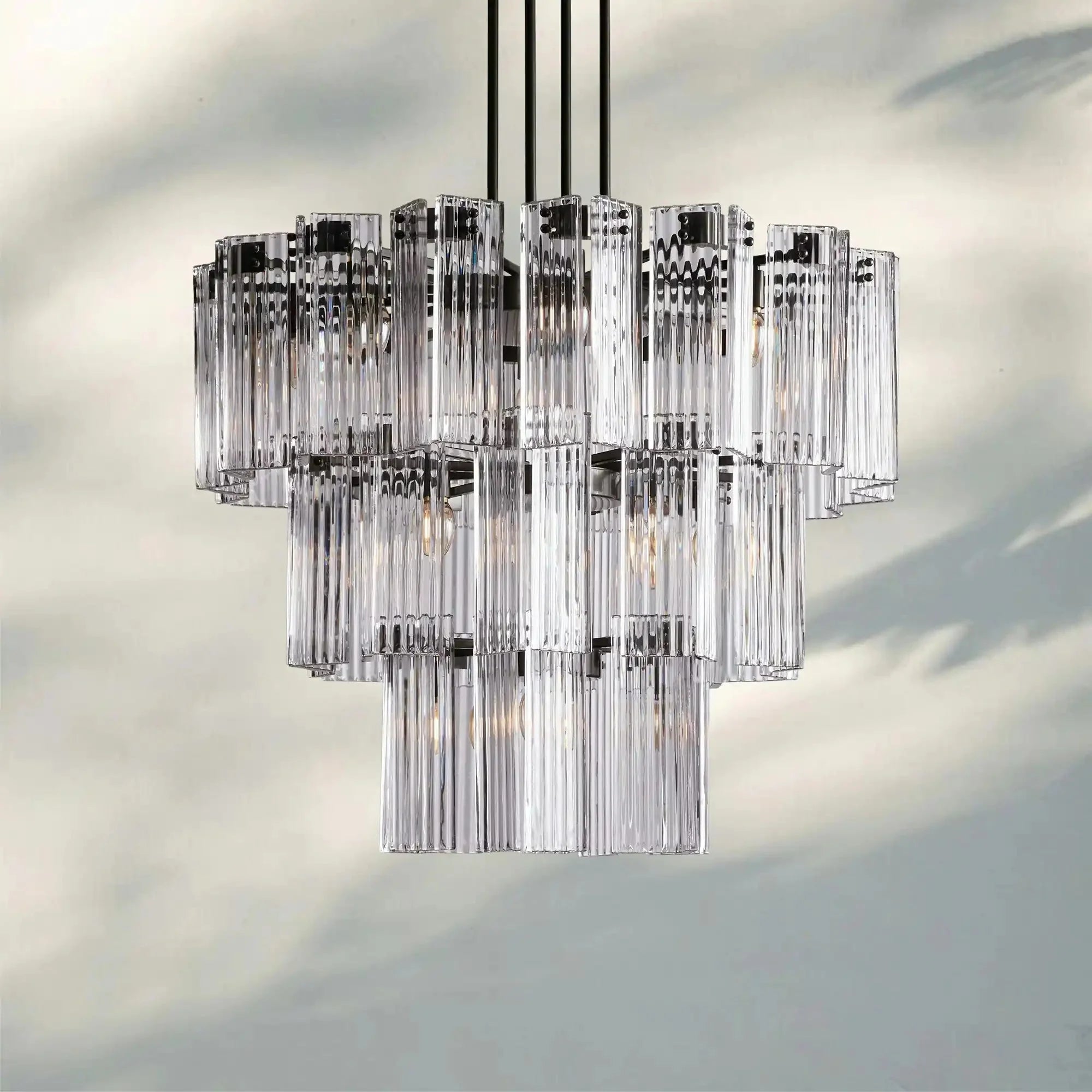 Delsie Round Chandelier 38''48''60'' - fovolighting