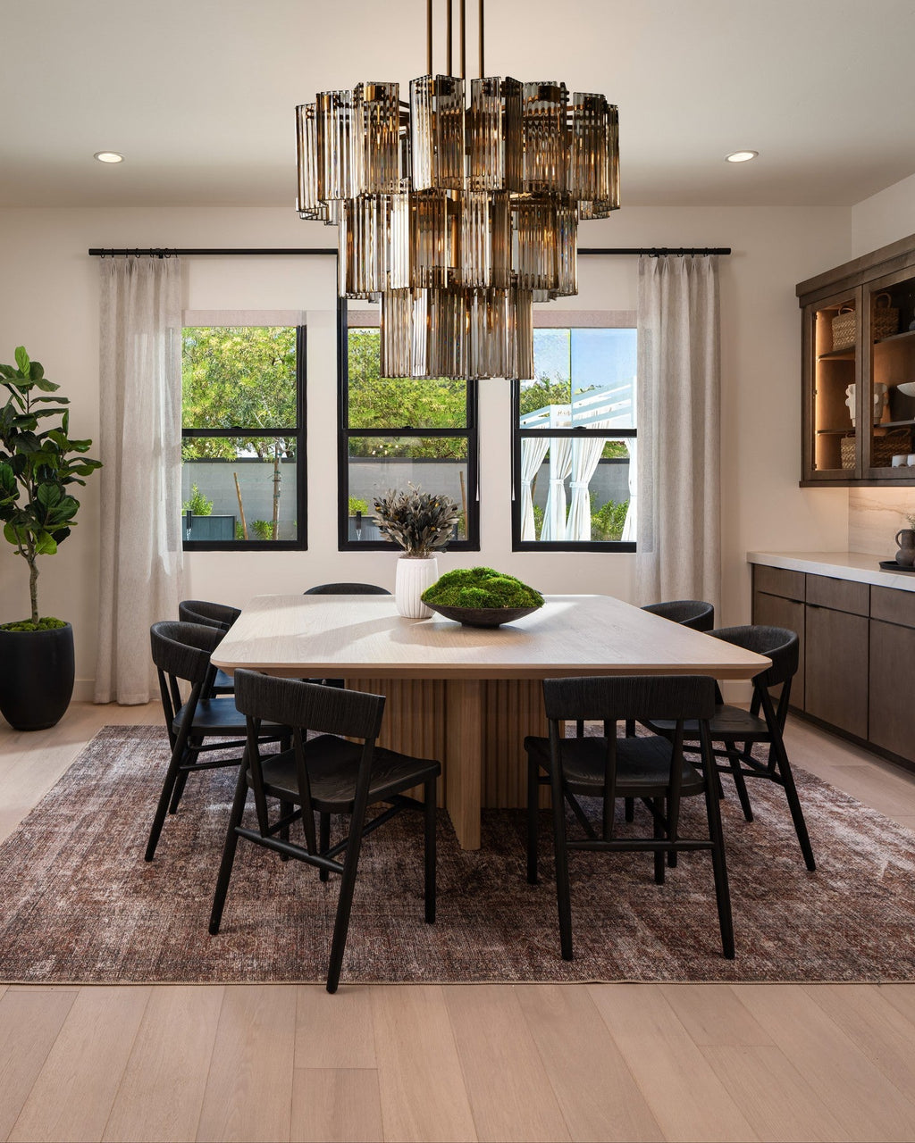 Delsie Round Chandelier 38''48''60'' - fovolighting