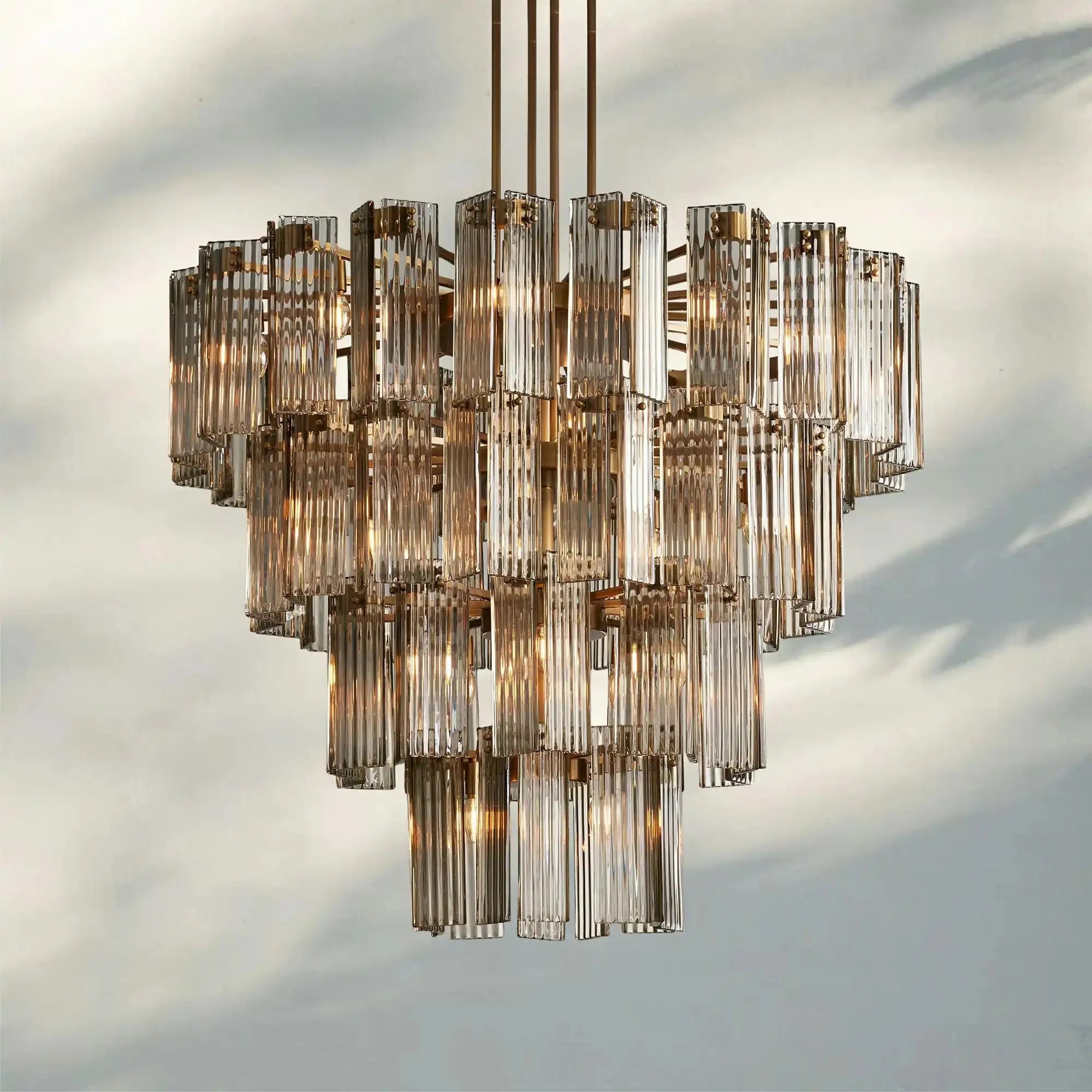 Delsie Round Chandelier 38''48''60'' - fovolighting