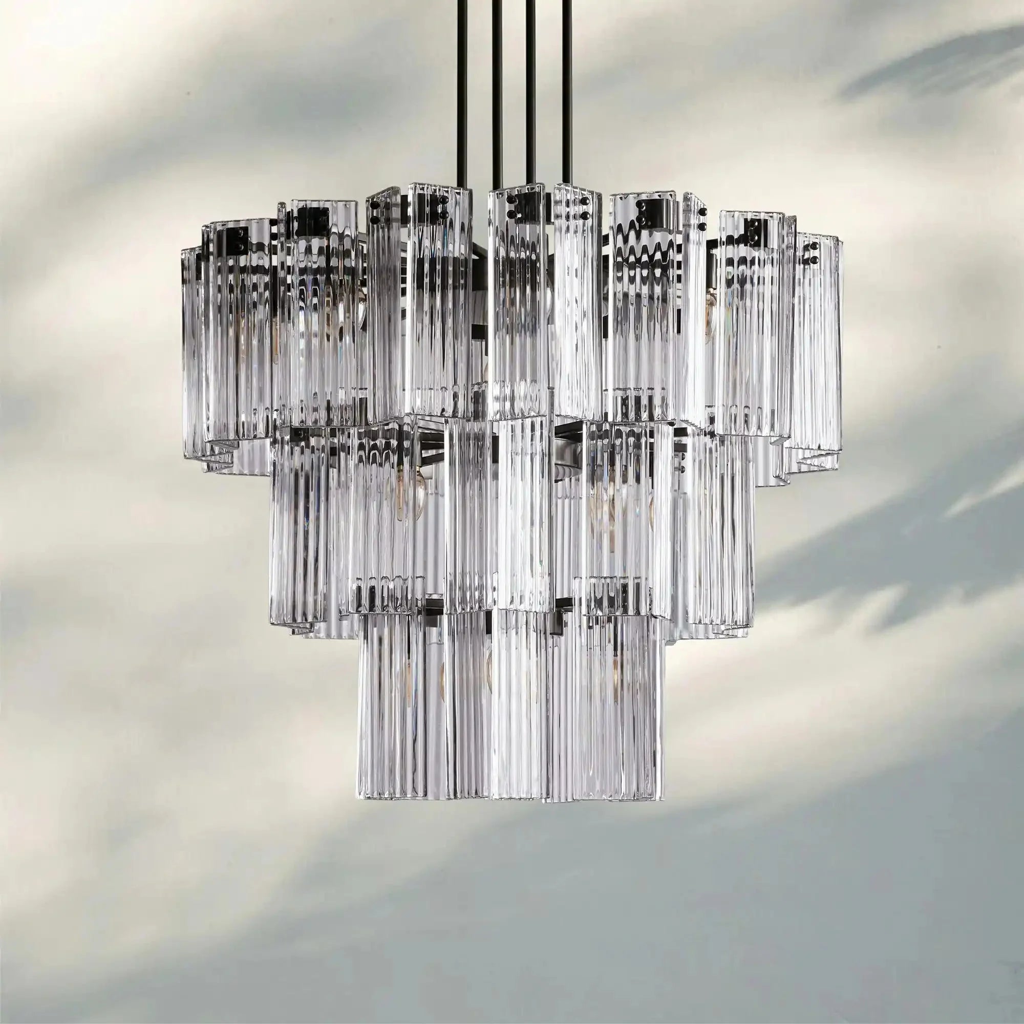 Delsie Round Chandelier 38''48''60'' - fovolighting