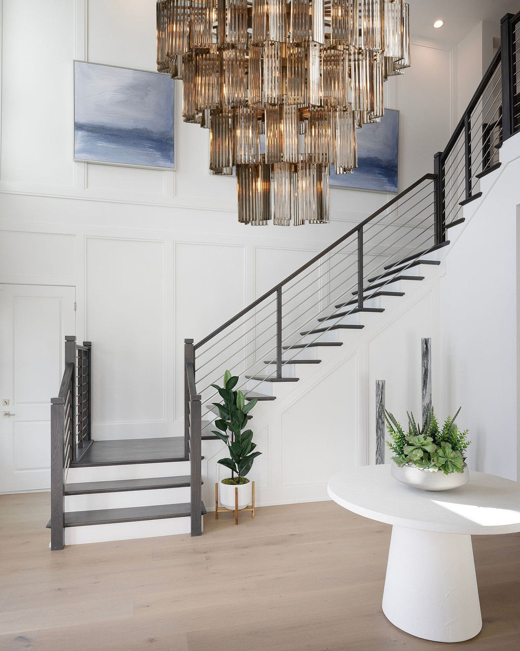 Delsie Round Chandelier 38''48''60'' - fovolighting