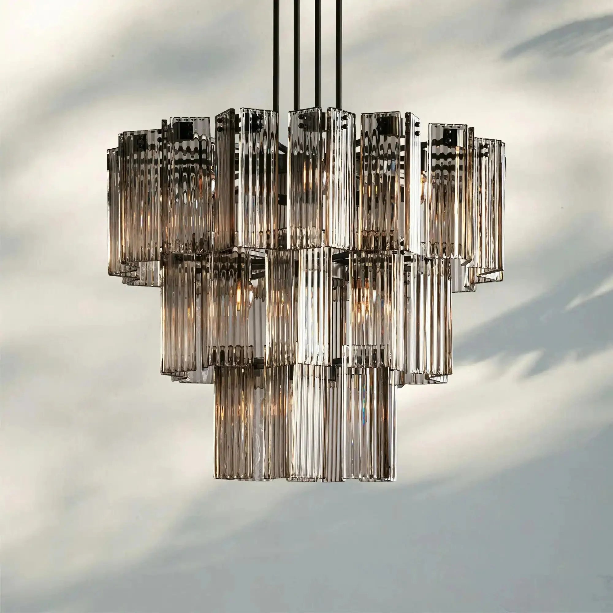 Delsie Round Chandelier 38''48''60'' - fovolighting