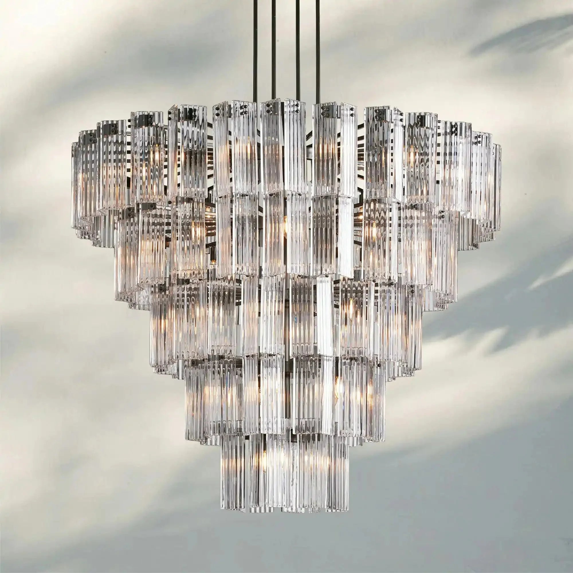 Delsie Round Chandelier 38''48''60'' - fovolighting