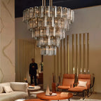 Delsie Round Chandelier 38''48''60'' - fovolighting