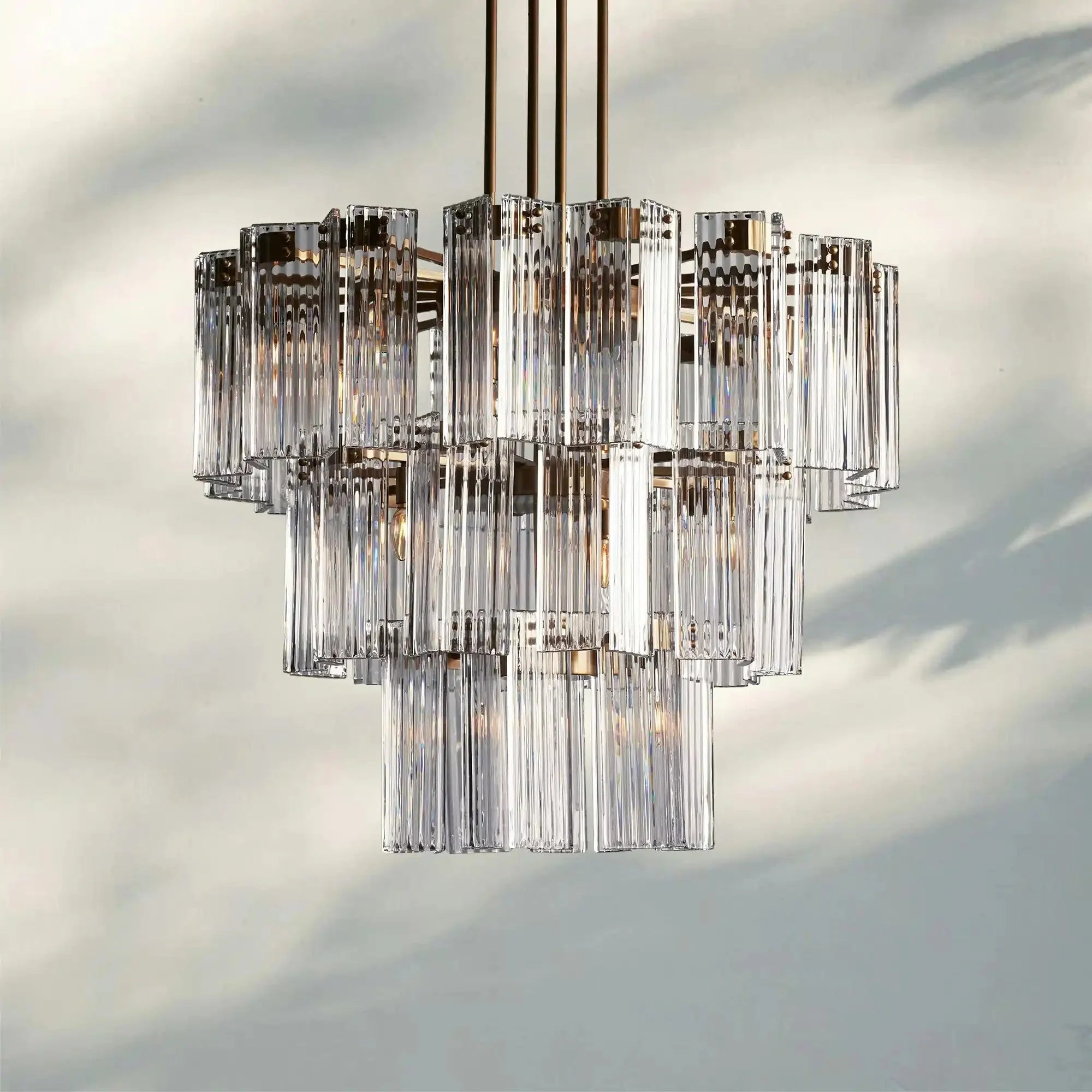 Delsie Round Chandelier 38''48''60'' - fovolighting