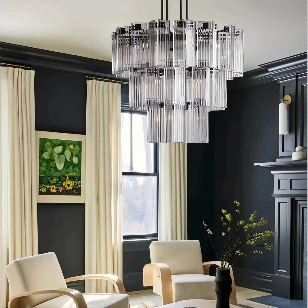 Delsie Round Chandelier 38''48''60'' - fovolighting