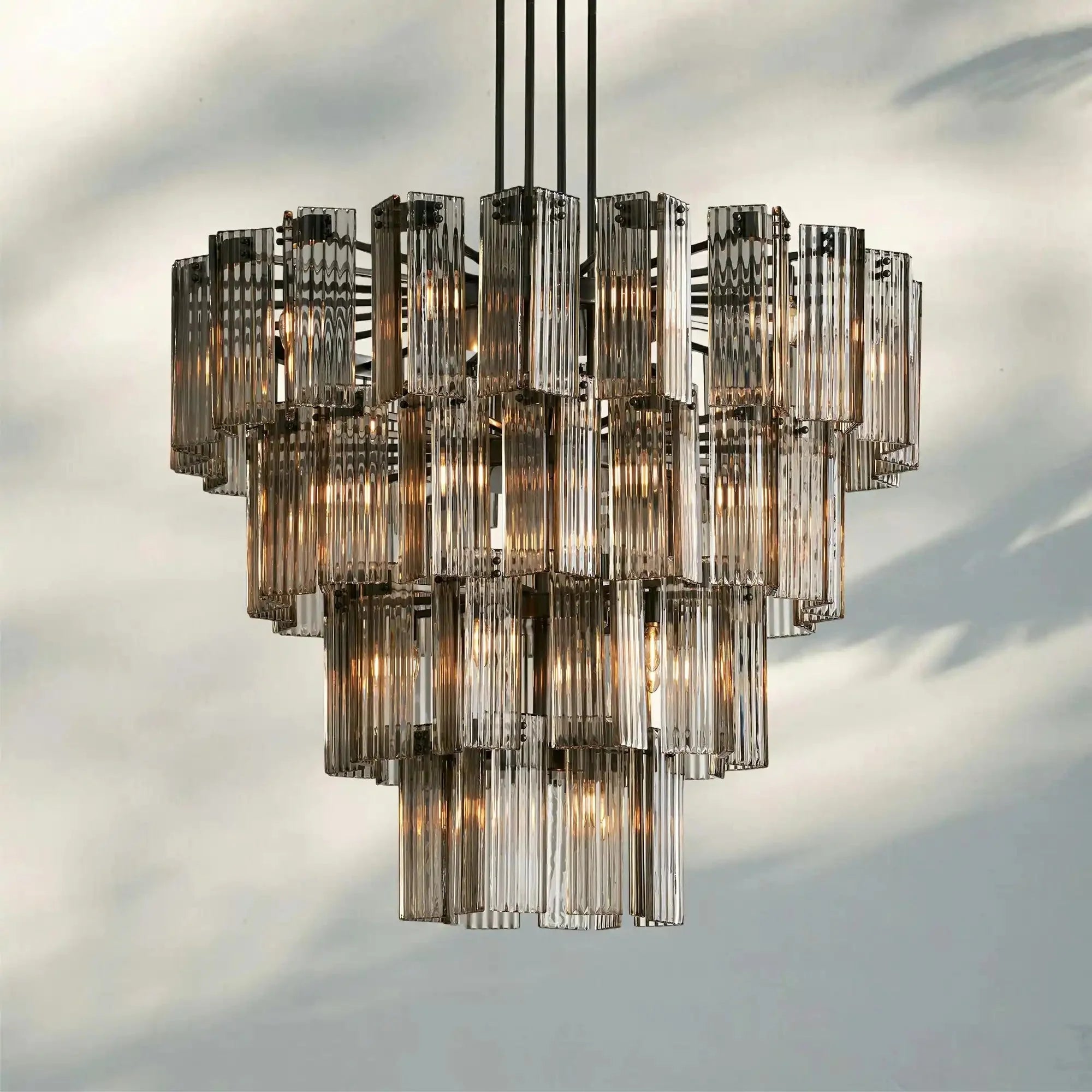 Delsie Round Chandelier 38''48''60'' - fovolighting