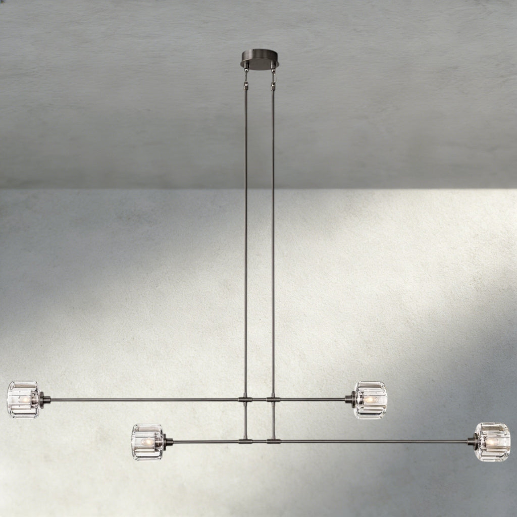 Demaret Mobile Linear Chandelier 54", 72" - fovolighting