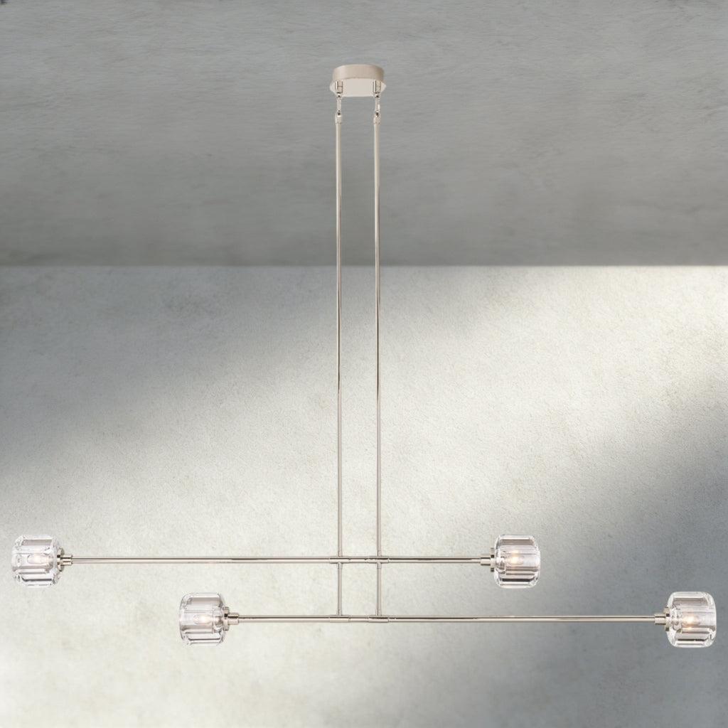 Demaret Mobile Linear Chandelier 54", 72" - fovolighting