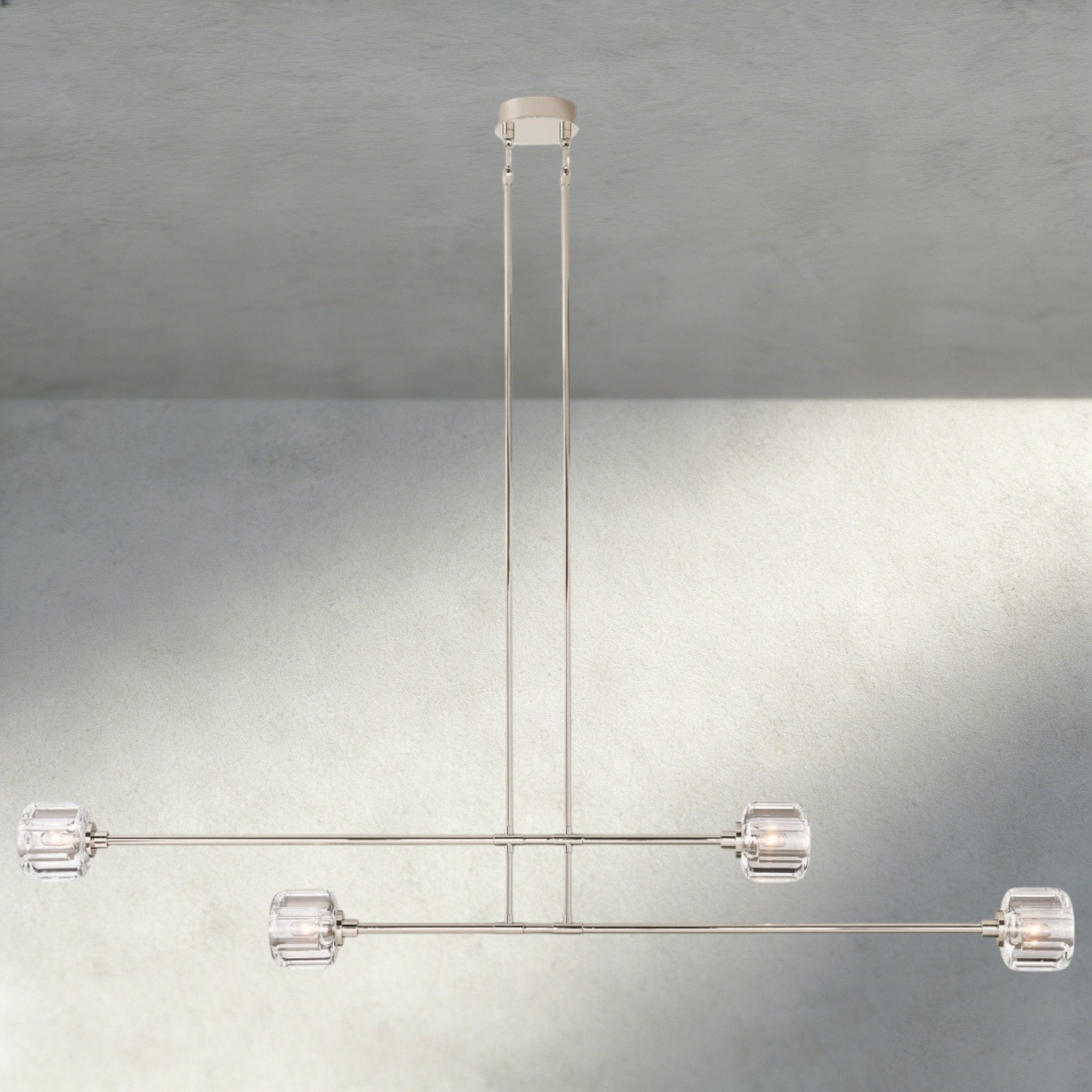Demaret Mobile Linear Chandelier 54", 72" - fovolighting