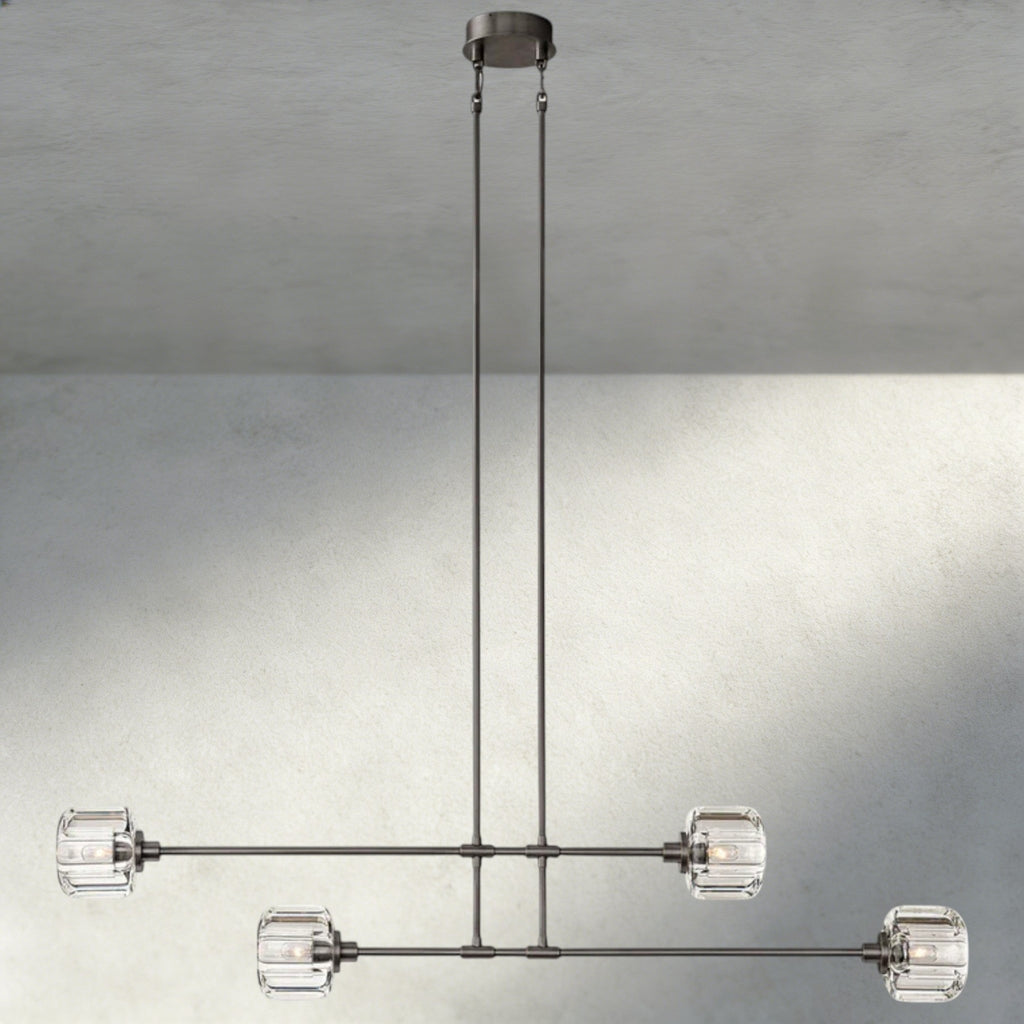 Demaret Mobile Linear Chandelier 54", 72" - fovolighting