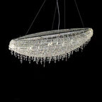 Designer Creative Light Luxury Boat - shaped Crystal Chandelier for Bedroom/ Living Room/ Bar /Dining Room - fovolighting