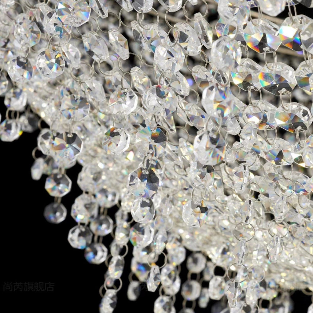 Designer Creative Light Luxury Boat - shaped Crystal Chandelier for Bedroom/ Living Room/ Bar /Dining Room - fovolighting