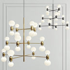 Designer Model Minimalist Multi - bulb Combination Chandelier for Living/Dining Room - fovolighting