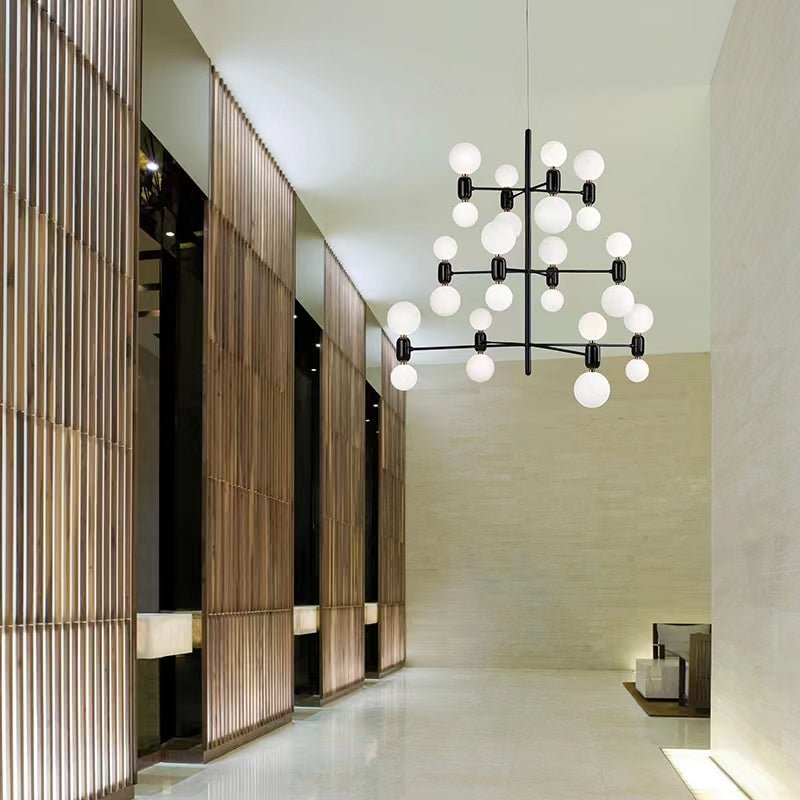 Designer Model Minimalist Multi - bulb Combination Chandelier for Living/Dining Room - fovolighting